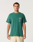 The Critical Slide Society Mens Daisy T-Shirt - Dusty Green - ManGo Surfing