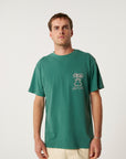 The Critical Slide Society Mens Daisy T-Shirt - Dusty Green - ManGo Surfing