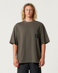 The Critical Slide Society Mens Jumbo Pocket T-Shirt - Asphalt - ManGo Surfing