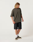 The Critical Slide Society Mens Jumbo Pocket T-Shirt - Asphalt - ManGo Surfing