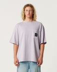 The Critical Slide Society Mens Jumbo Pocket T-Shirt - Washed Purple - ManGo Surfing