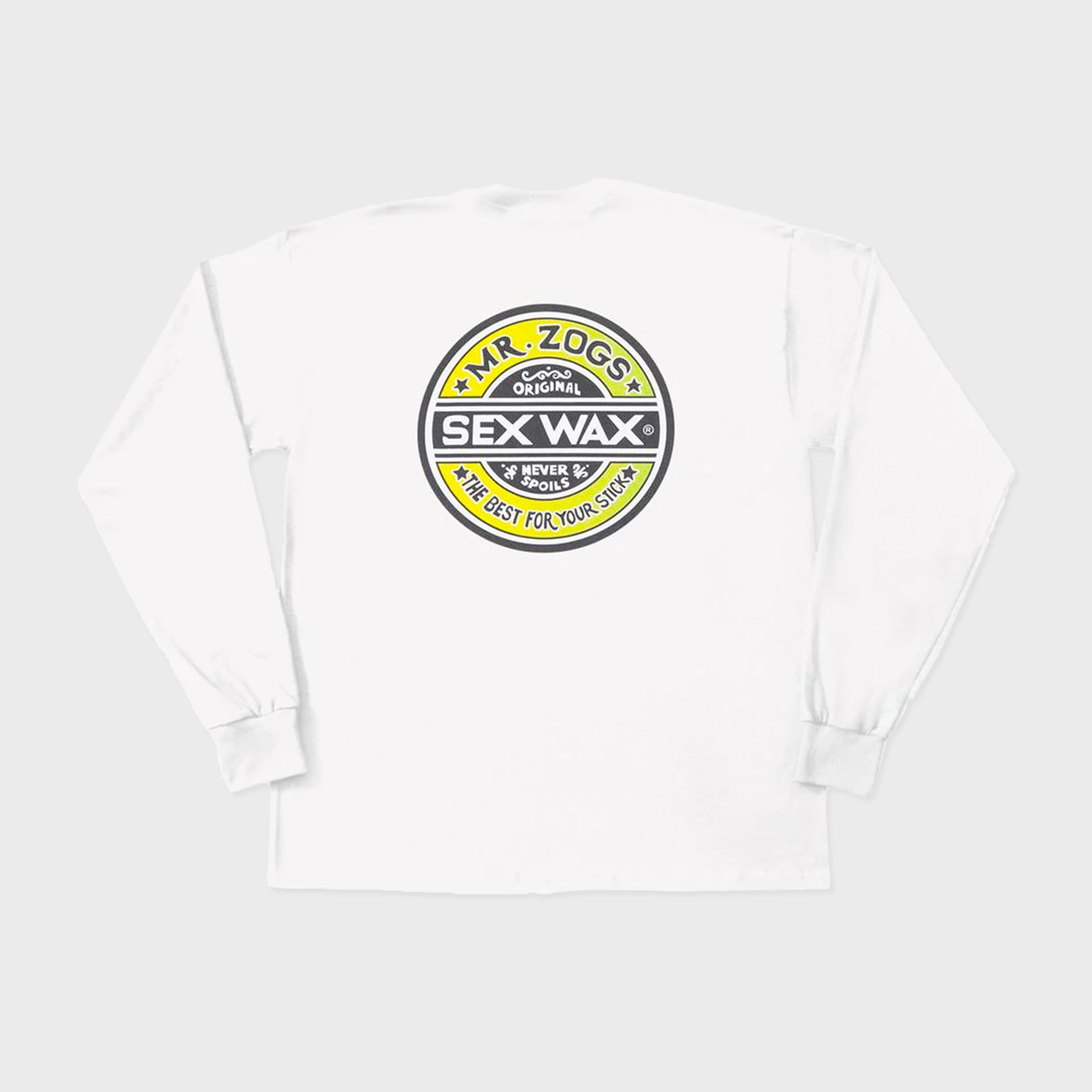 Sex Wax The Fade Mens Long Sleeve T-Shirt - White - ManGo Surfing