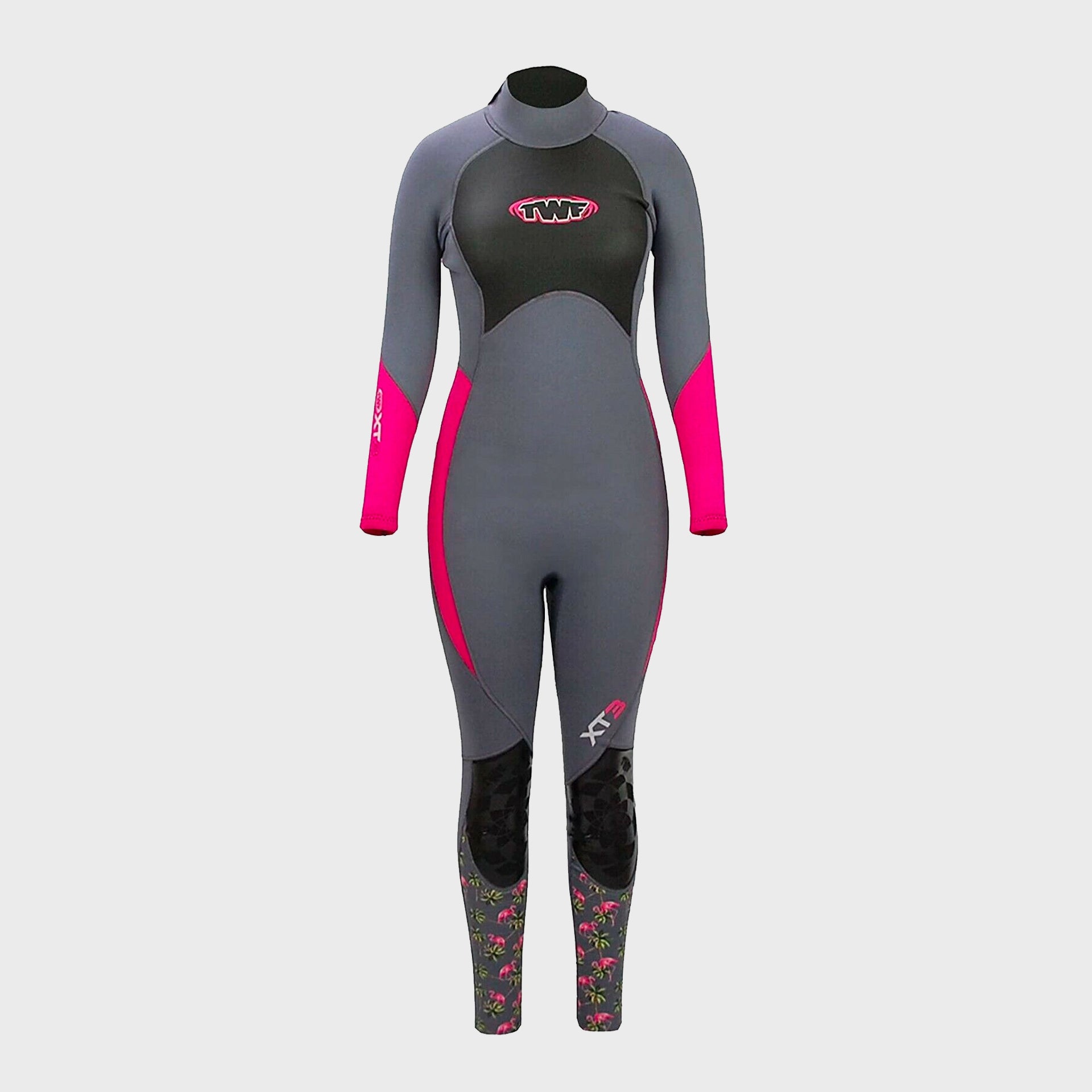 TWF XT3 3mm Womens Wetsuit - Pink/Flamingo - ManGo Surfing