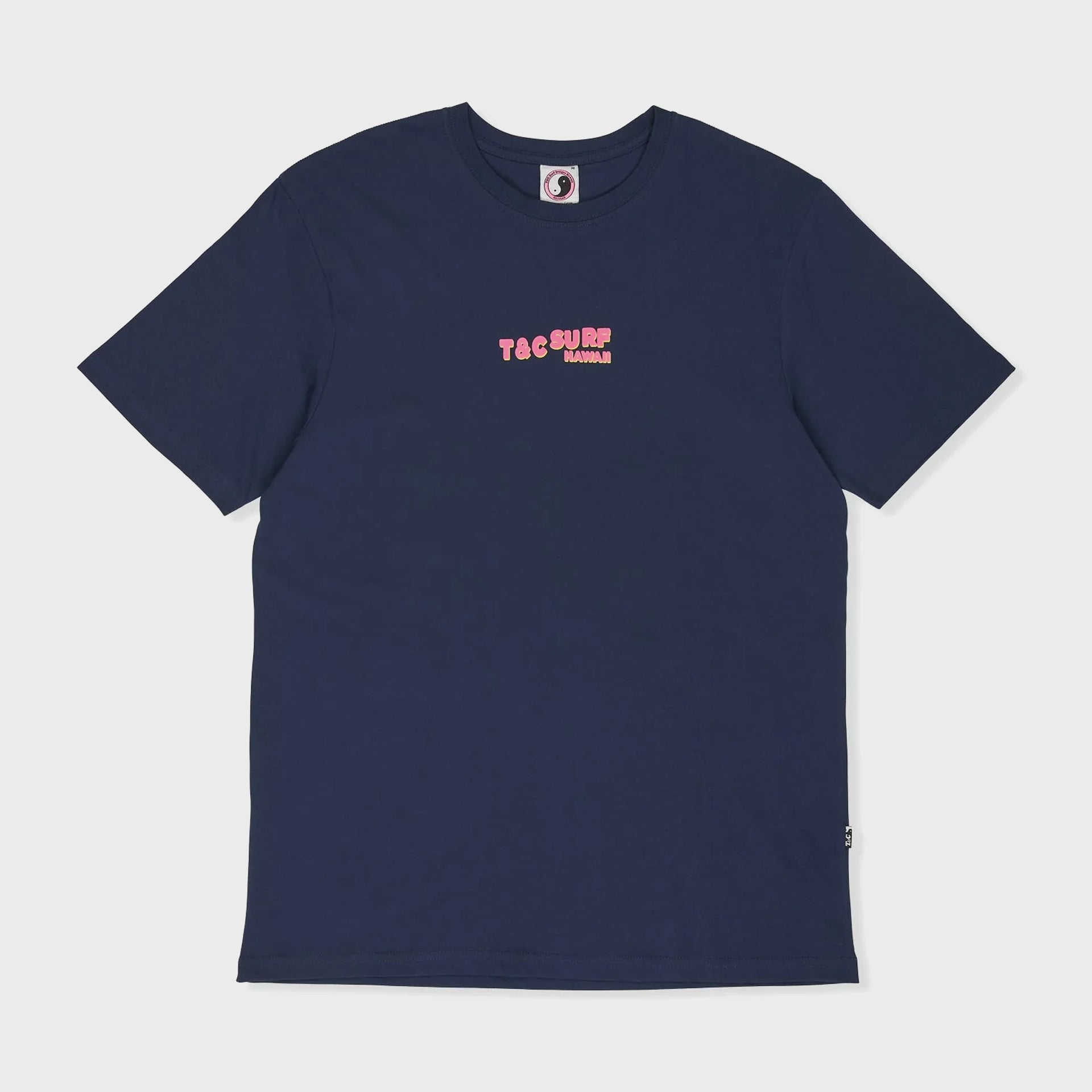 T&C Surf Designs Twisted Print Short Sleeve T-Shirt - Dark Navy