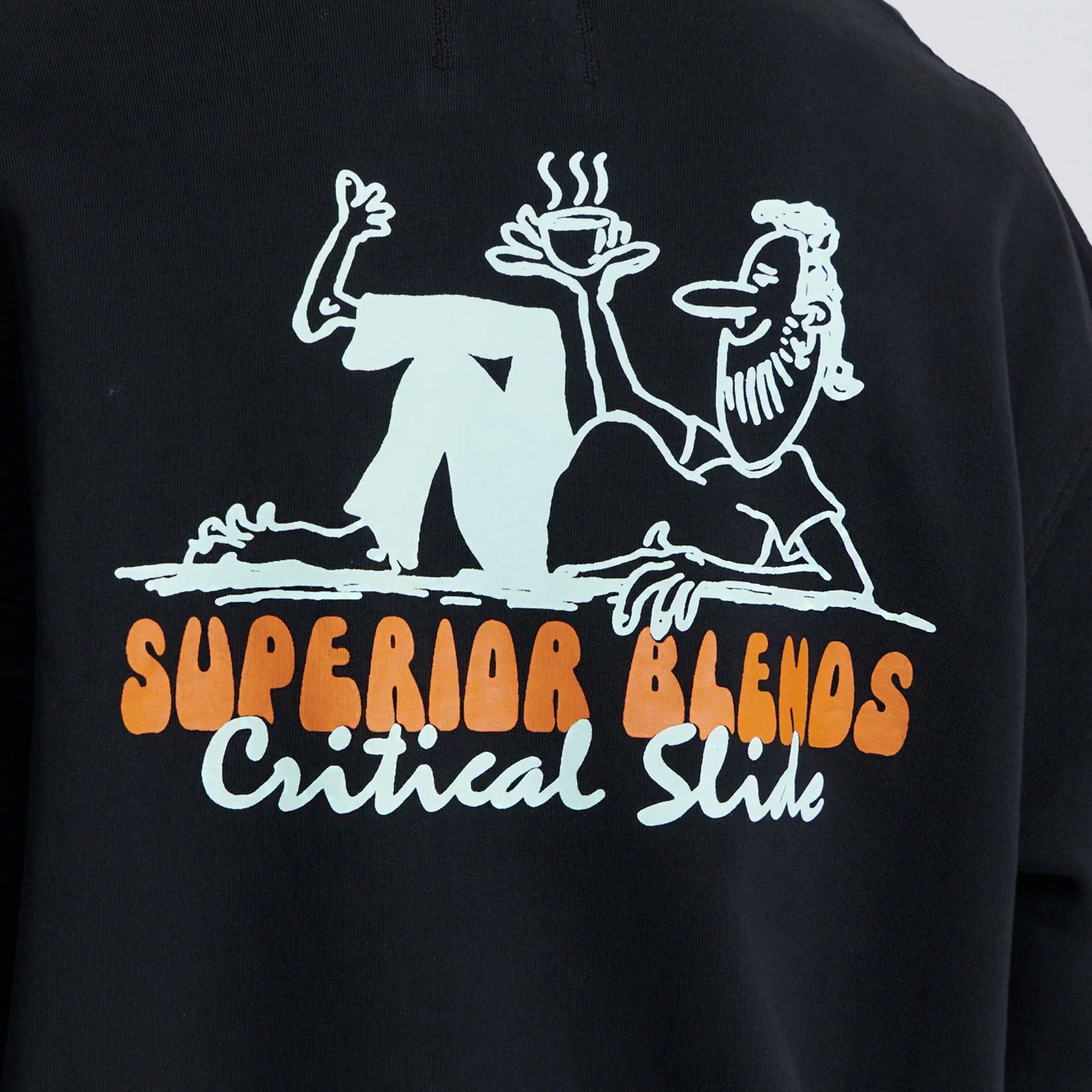 The Critical Slide Society Mens Beatnik Crew Sweatshirt - Vintage Black - ManGo Surfing