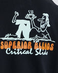 The Critical Slide Society Mens Beatnik Crew Sweatshirt - Vintage Black - ManGo Surfing