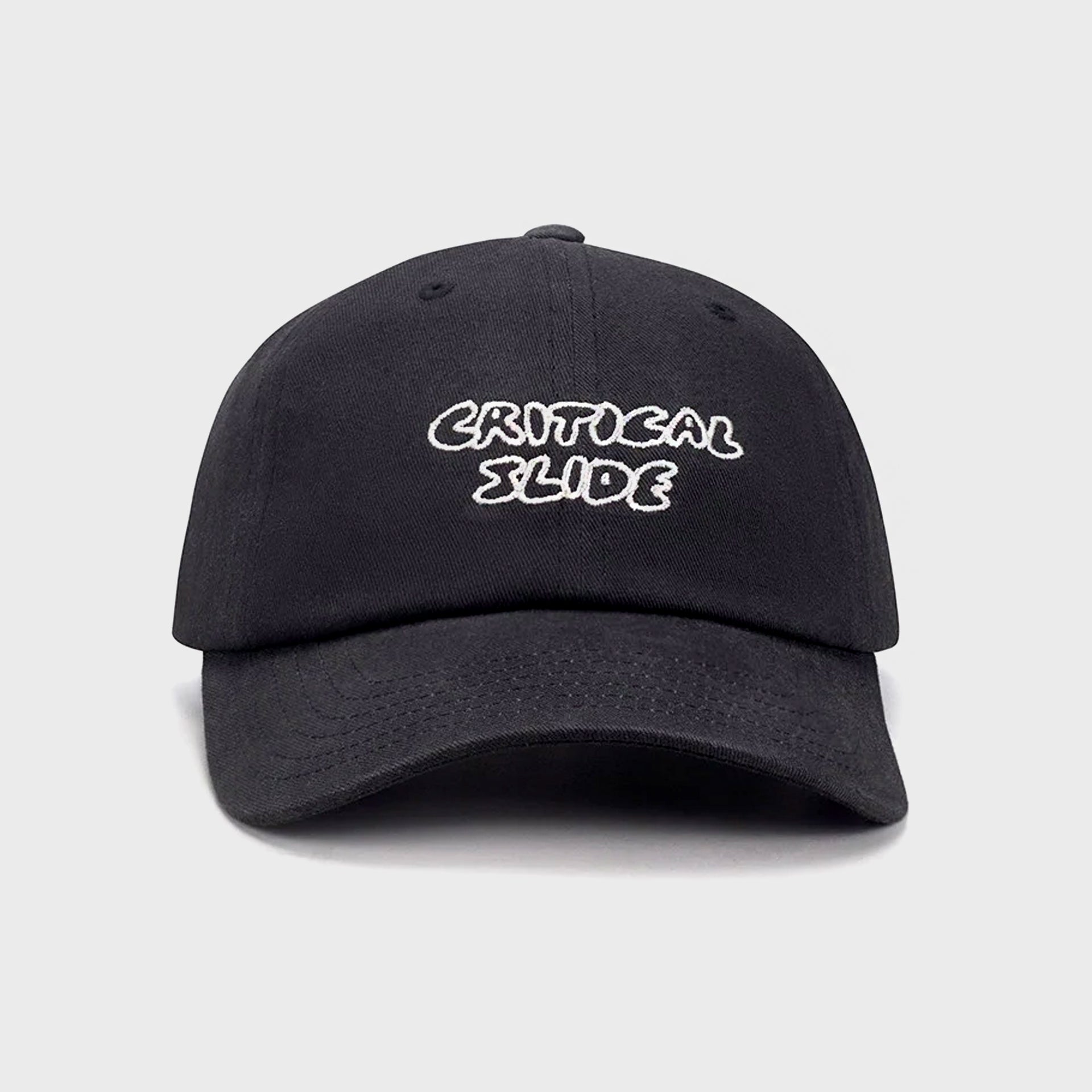 The Critical Slide Society Mens Bloom Dad Cap - One Size - Black - ManGo Surfing