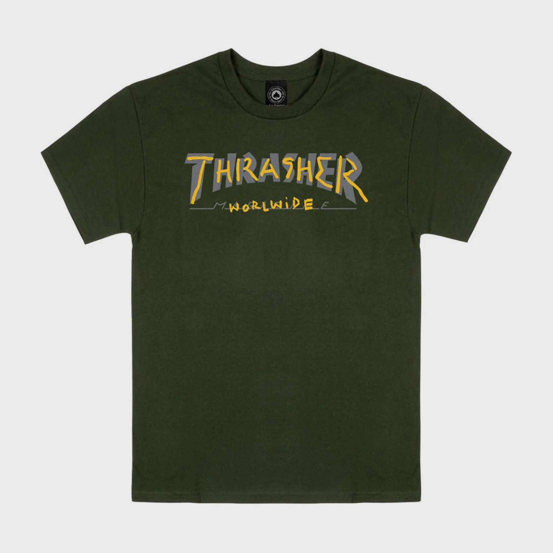 Thrasher Magazine Mens Trademark T-Shirt - Forest Green - ManGo Surfing