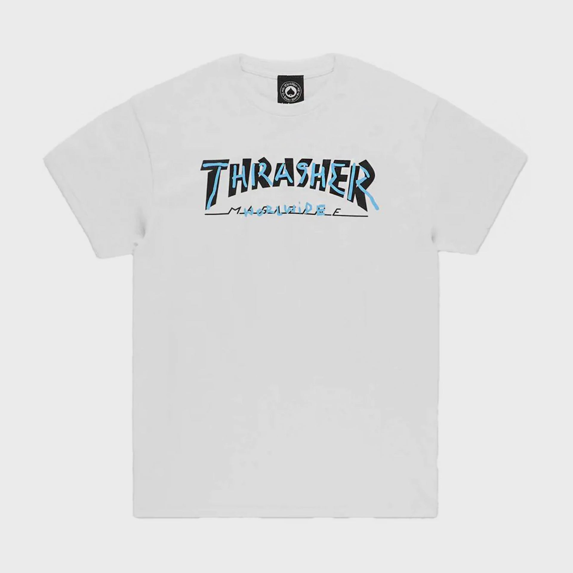 Thrasher Magazine Mens Trademark T-Shirt - White - ManGo Surfing