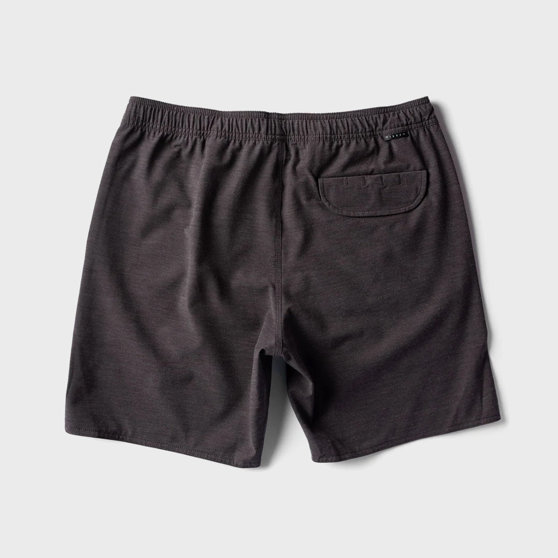 Vissla Mens Solid Sets 17.5" Ecolastic Boardshorts - Black - ManGo Surfing