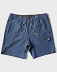 VIssla Mens Solid Sets 17.5" Ecolastic Boardshorts - Dark Denim