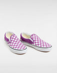 Vans Womens Classic Slip-On Checkerboard Shoes - Willowherb