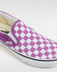 Vans Womens Classic Slip-On Checkerboard Shoes - Willowherb