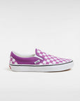 Vans Womens Classic Slip-On Checkerboard Shoes - Willowherb