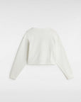 Vans Womens Retro V Hook and Loop Relaxed Long Sleeve Crop T-Shirt - Marshmallow - ManGo Surfing