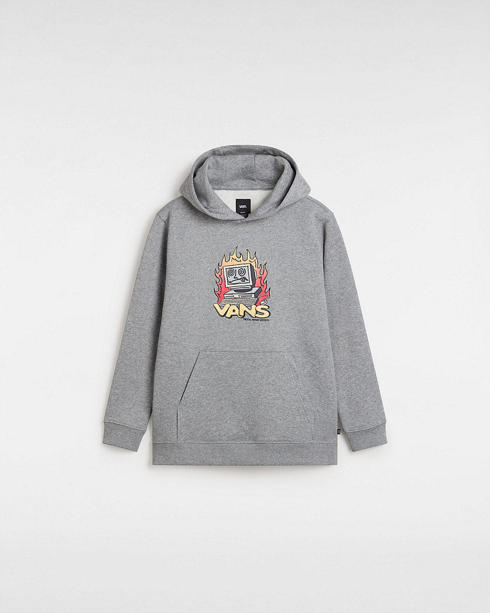 Vans Kids Digital Repair Pullover Hoodie (8-14 Years) - Cement Heather - ManGo Surfing