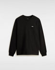 Vans Mens Left Chest Embroidered Logo Long Sleeve T-Shirt - Black
