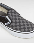 Vans Kids Checkerboard Classic Slip-On Shoes (4-8 years) - Black/Pewter - ManGo Surfing