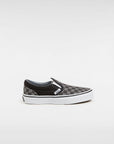 Vans Kids Checkerboard Classic Slip-On Shoes (4-8 years) - Black/Pewter - ManGo Surfing