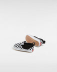 Vans Infant Checkerboard Slip-On Hook And Loop Crib Shoes (0-1 year) - Black/White - ManGo Surfing