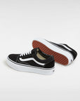 Vans Womens Platform Old Skool Shoes - Black/White