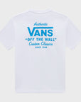Vans Mens Holder St Classic T-Shirt T-Shirt - White/Malibu Blue
