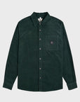 Vissla Mens Doheny Woven Long Sleeve Shirt - Evergreen - ManGo Surfing