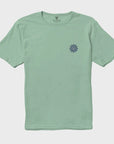 Vissla Mens Spins Organic T-Shirt - Jade - ManGo Surfing