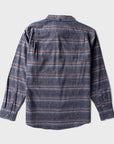 Vissla Mens Central Coast Eco Long Sleeve Flannel Shirt - Naval Heather - ManGo Surfing