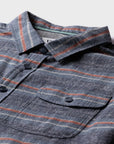 Vissla Mens Central Coast Eco Long Sleeve Flannel Shirt - Naval Heather - ManGo Surfing