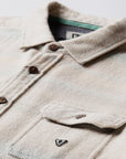 Vissla Mens Descanso Long Sleeve Flannel Shirt - Bone