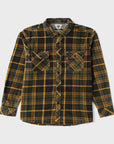 Vissla Mens Eco-zy Long Sleeve Polar Flannel Shirt - Dark Olive - ManGo Surfing