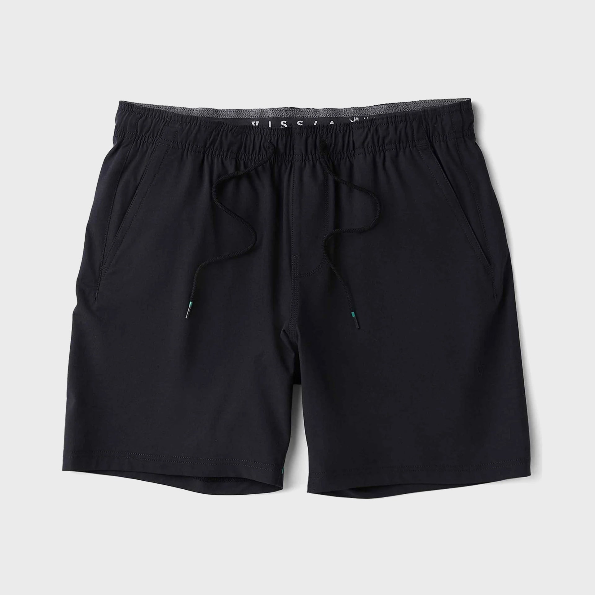 Vissla Mens Hemp No See Ums Eco 18" Elastic Walkshorts - Black - ManGo Surfing