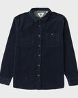 Vissla Mens Rails Cord Long Sleeve Shirt - Dark Naval