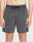 Volcom Mens Center Trunk 17" Boardshorts - Black - ManGo Surfing