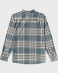 Volcom Mens Netastone Flannel Long Sleeve Shirt - Dark Slate
