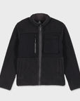 Volcom Mens Storm Stone Sherpa Zip Sweatshirt - Asphalt Black