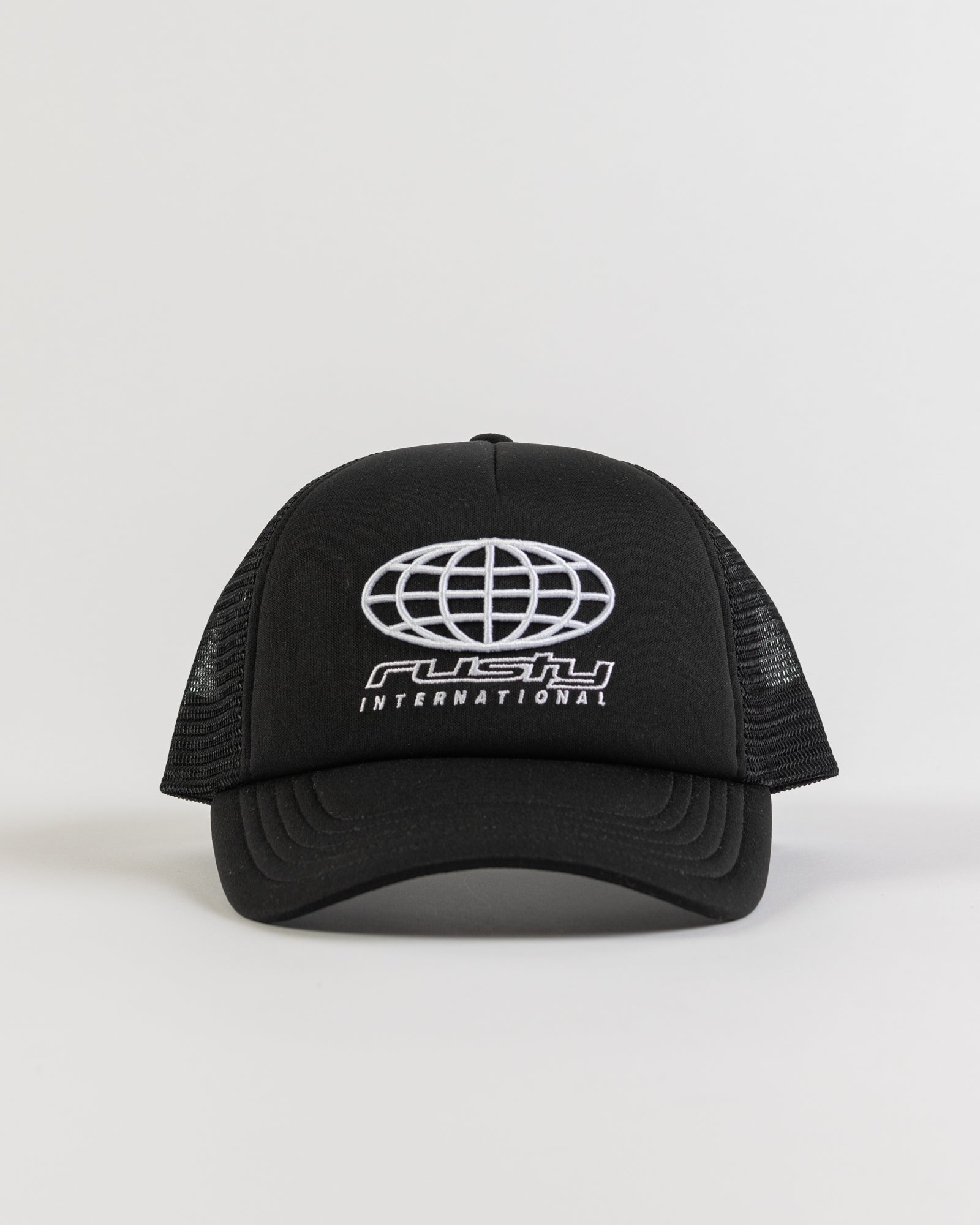 Rusty Domination Trucker Cap - One Size - Black - ManGo Surfing