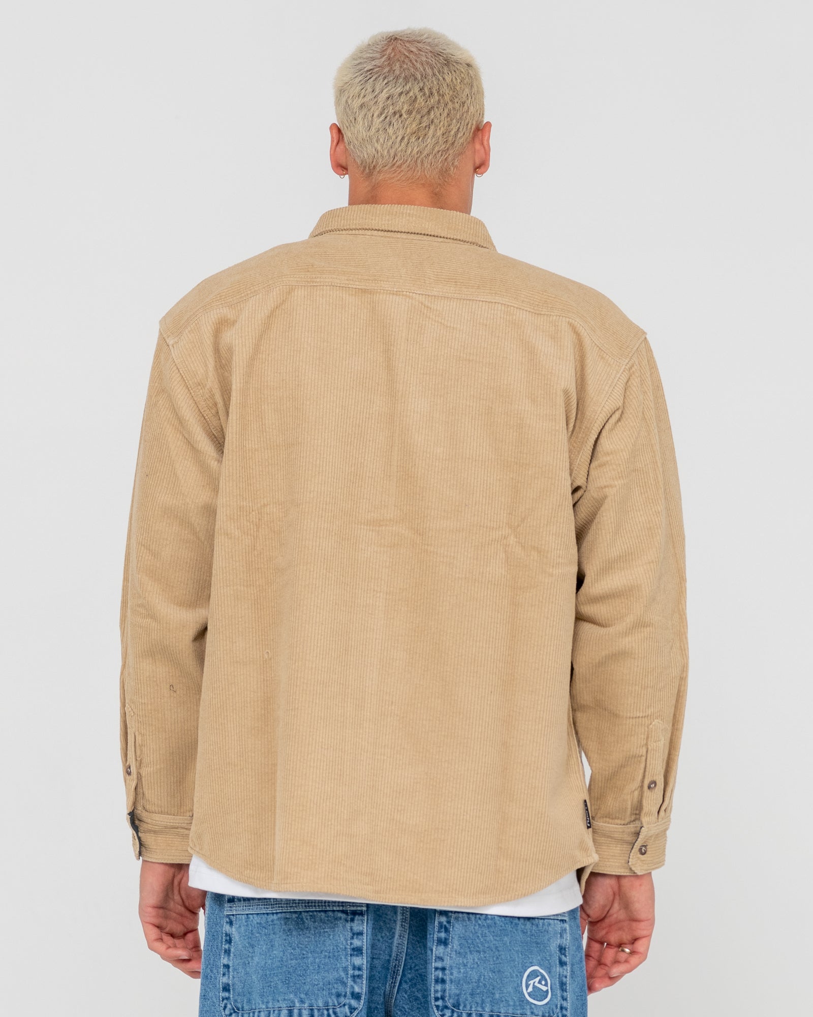 Rusty Mens Cobra Overshirt - Light Fennel - ManGo Surfing