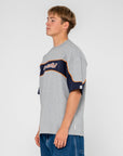 Rusty Mens Kinetic Short Sleeve Heavy T-Shirt - Grey Marle
