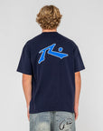 Rusty Mens Competition 2.0 Short Sleeve T-Shirt - Navy Blue