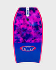TWF XPE PRO Bodyboard with Leash 33" Purple Tie Dye - 1038-033 - ManGo Surfing