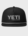 Yeti Coolers Mid Pro Flat Brim Rope Hat - One Size - Black