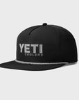 Yeti Coolers Mid Pro Flat Brim Rope Hat - One Size - Black