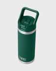 Yeti Rambler 18oz (532 ml) Straw Bottle - Black Forest Green