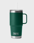 Yeti Rambler 25oz (710 ml) Straw Mug - Black Forest Green - ManGo Surfing