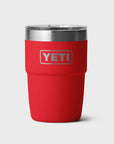 Yeti Rambler 8oz (237 ml) Stackable Cup With DuraSip™ Ceramic Lining - Rescue Red - ManGo Surfing