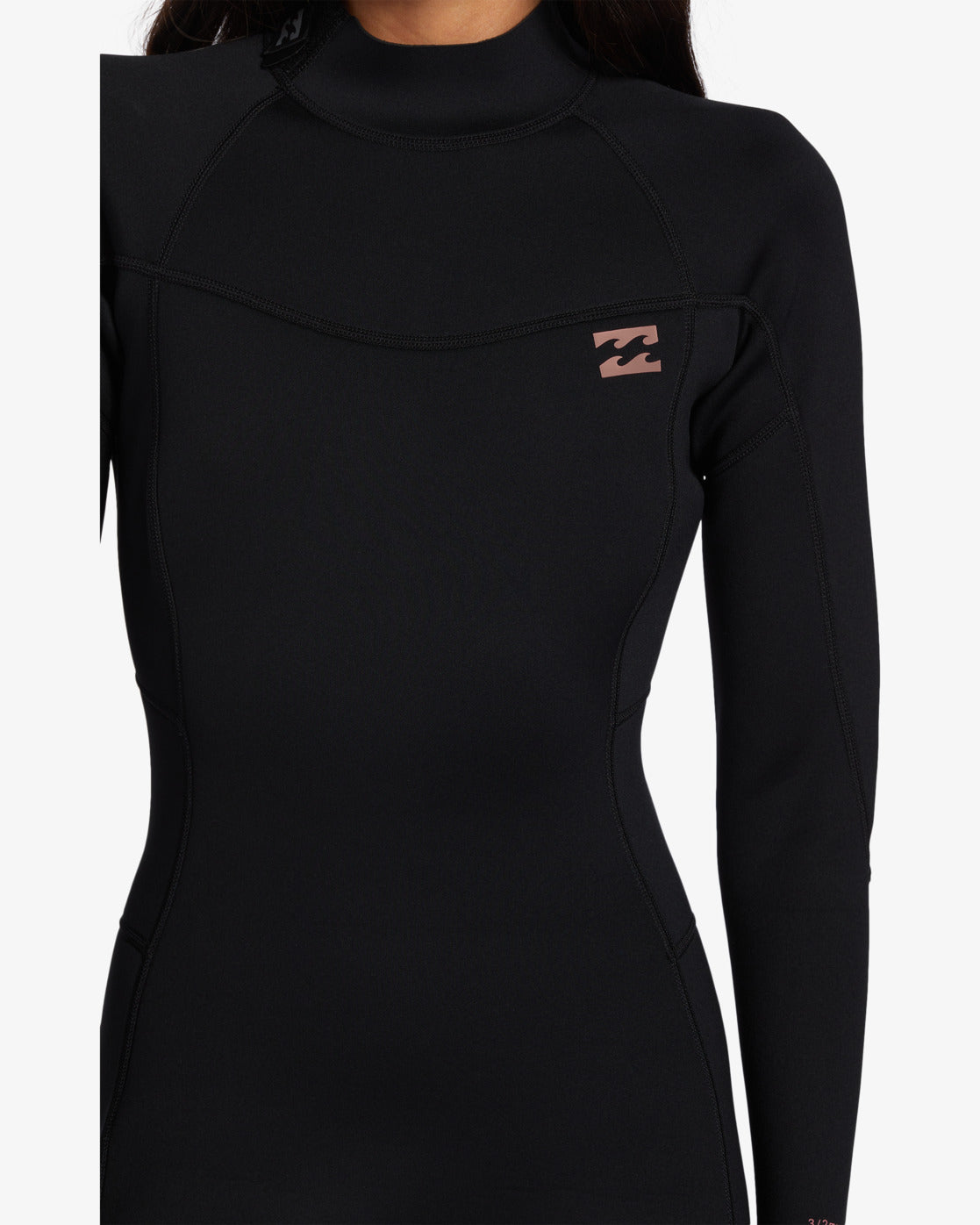 Billabong Womens 4/3mm Foil Back Zip Wetsuit - Black - ManGo Surfing