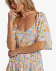 Billabong Womens Take A Chance Babydoll Dress - Salt Crystal - ManGo Surfing