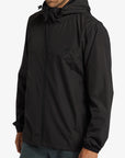 Billabong Mens Transport Waterproof Windbreaker Jacket - Black